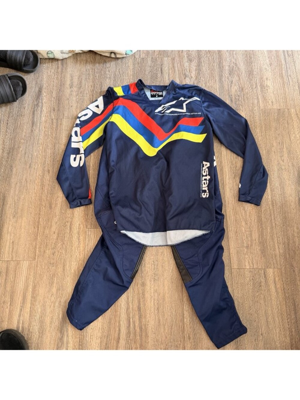 2022 ALPINESTARS RACER BRAAP Dark Blue Gear Combo Small 30